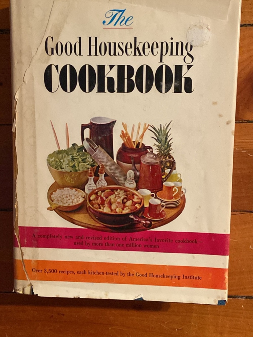 Vintage 1960s 60s Mid Century Good Housekeeping Cookbook big 3,500 recipes main